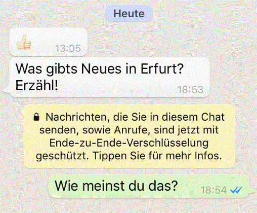 Whatsapp verschlüsselt thafaker.de