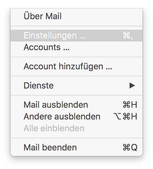 Mail.app macOS Sierra nicht alle Anhänge laden