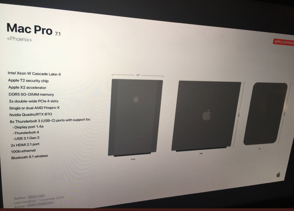 Angebliche Specs eines neuen, modularen Mac Pro