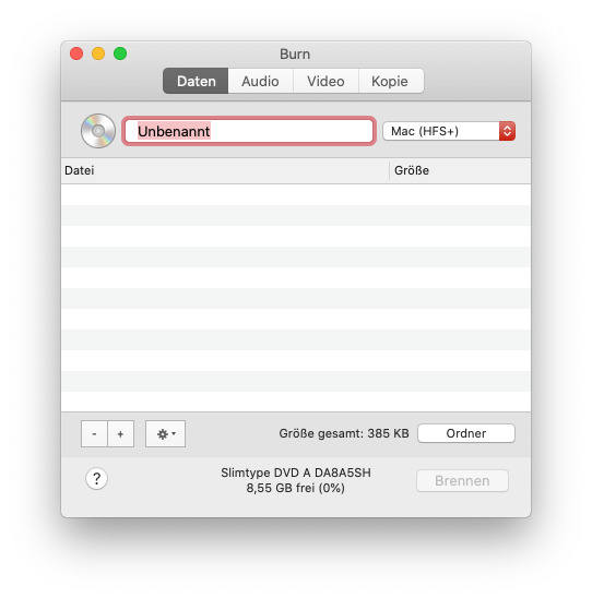 Burn 2.7.6 macOS 10.15