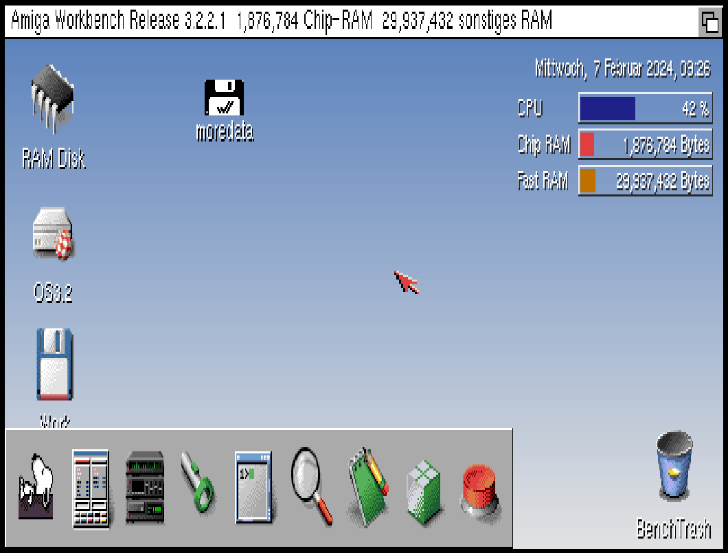 Amiga OS 3.2.2.1 mit BestClassicWB 2.1.8