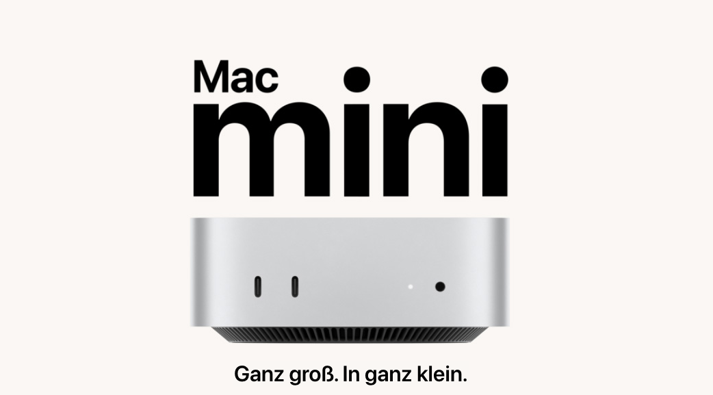 Aple Mac mini 2024 (C) Apple.com