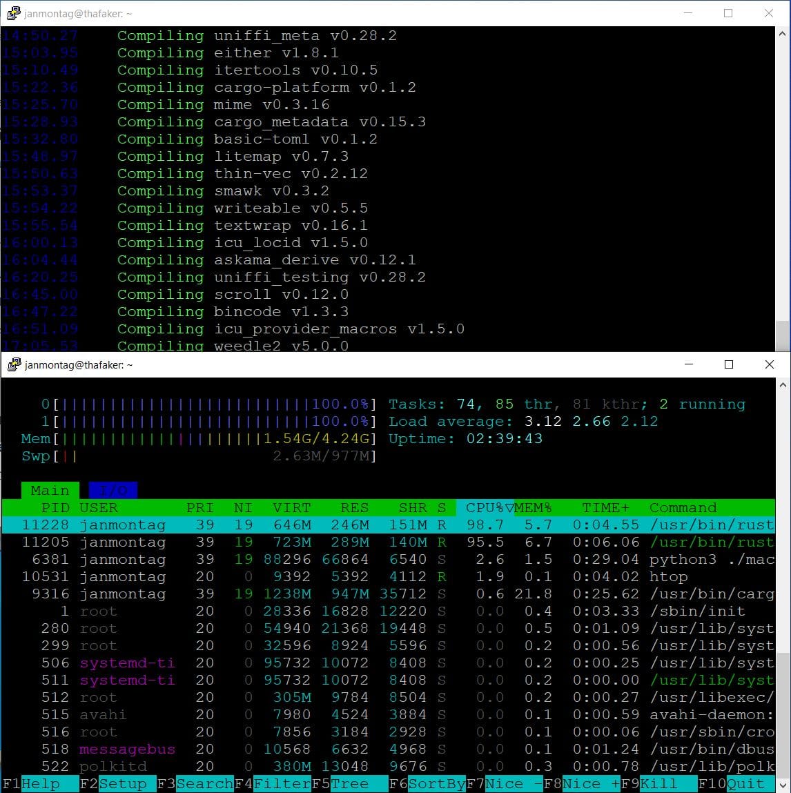 Putty Connection to Powermac G5, compiling Firefox for PPC970