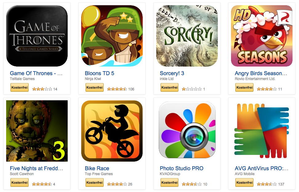 [ANDROID] 38 Apps bei Amazon gratis