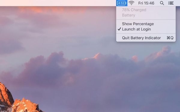 Battery Indicator - Restlaufzeit des Macbooks anzeigen